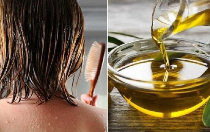 Honey olive oil hair